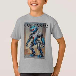 Tierroboter -Katzen-Hunde-Schlangen-Löwenschwarzer T-Shirt