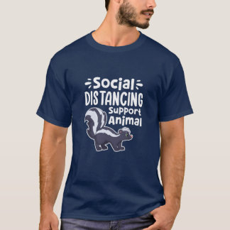 Tiers zur Unterstützung sozialer Distanzierung vin T-Shirt