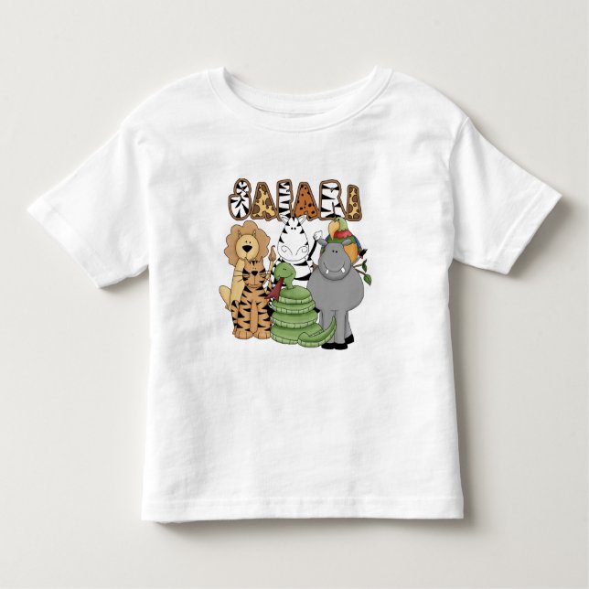 Tiersafari Kleinkind T-shirt (Vorderseite)