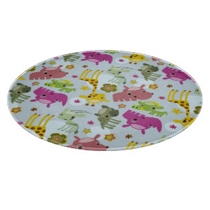 Tiersafarimuster Schneidebrett