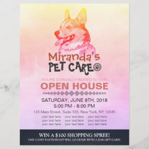 Tiersalon und Schönheitssalon Open House Flyer