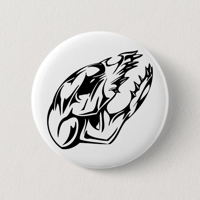 Tierschädel Button (Vorderseite)