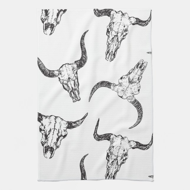 Tierschädel Geschirrtuch (Vertikal)