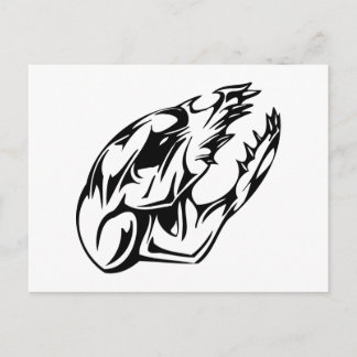 Tierschädel Postkarte