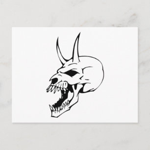 Tierschädel Postkarte