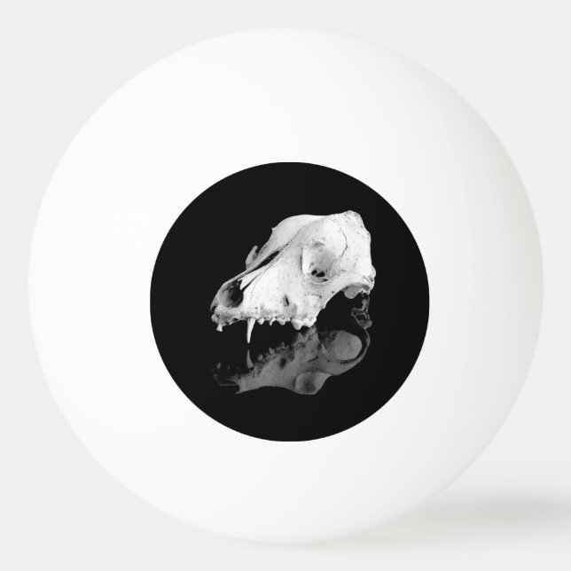 Tierschädel Tischtennisball (Vorderseite)