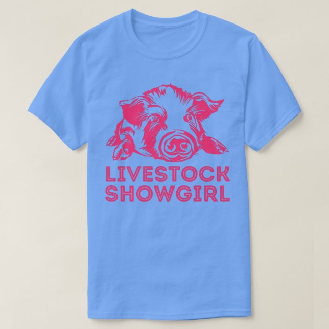 Tierschaummädchen - Schweine auf der Messe vorstel T-Shirt (Design vorne)