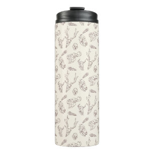 Tierschedel und Knochen Thermosbecher