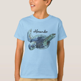 Tierschildkröte das personalisierte T-Stück des T-Shirt