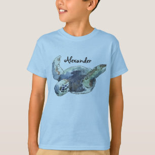 Tierschildkröte das personalisierte T-Stück des T-Shirt