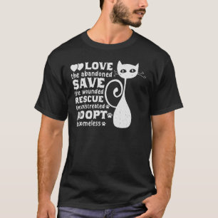 Tierschutz und Adoption Liebe der verzichteten T-Shirt