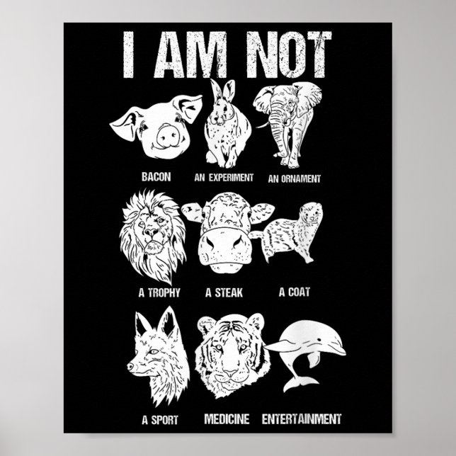 Tierschutz - Vegan Poster (Vorne)