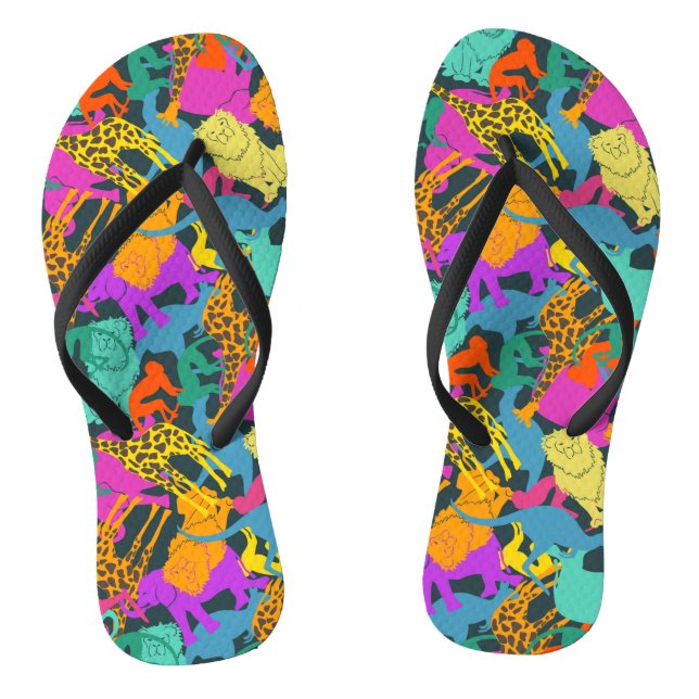 TierSilhouette-Muster Flip Flops (Fußbett)