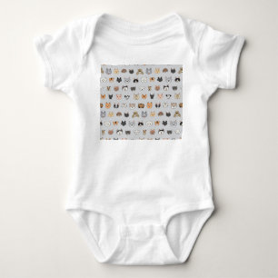 Tierspass: Hunde bei Katzen Doodle Mix Baby Strampler