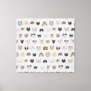 Tierspass: Hunde bei Katzen Doodle Mix Leinwanddruck