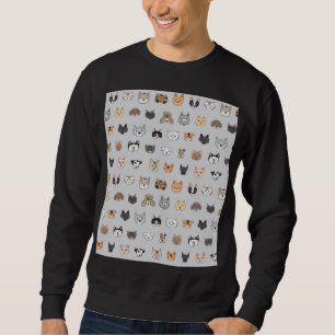 Tierspass: Hunde bei Katzen Doodle Mix Sweatshirt