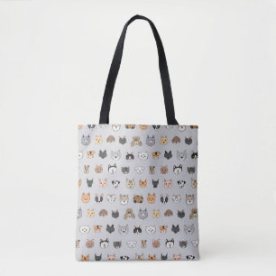 Tierspass: Hunde bei Katzen Doodle Mix Tasche
