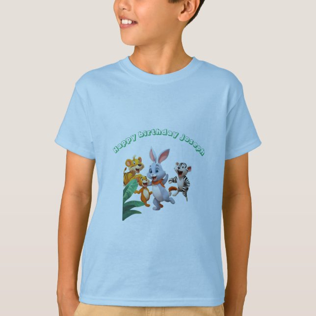 Tierspass Party Geburtstag Einladung T-Shirt (Vorderseite)