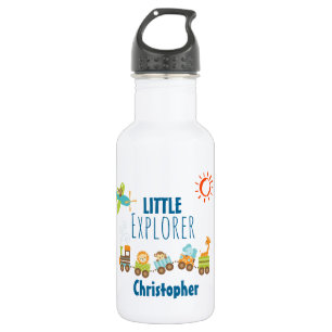 Tierspielzeug-Zug und Flugzeug Kleiner Explorer Trinkflasche