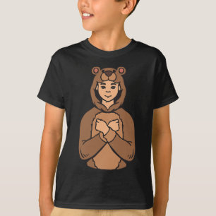 Tierstich der Hand Gesture Deaf Hörverlust T-Shirt