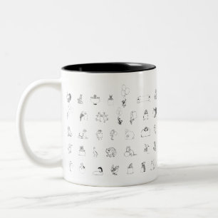 Tiersymbole Tierzoo Balloons Zoo Animal Lion Zweifarbige Tasse