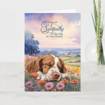 Tiersympathie Brittany Spaniel Hund Wildblumen