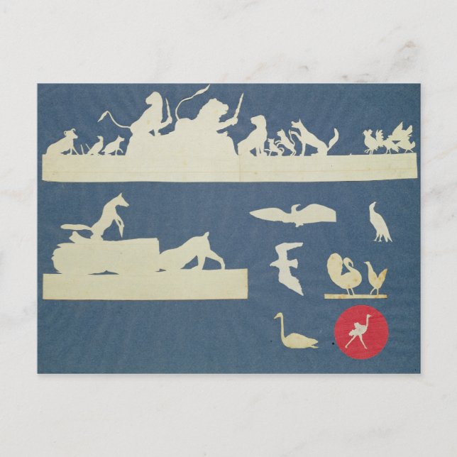 Tierszenen Postkarte (Vorderseite)
