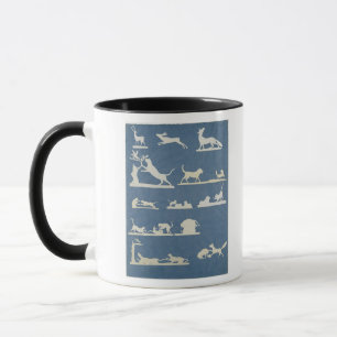 Tierszenen und spielen Katzen Tasse