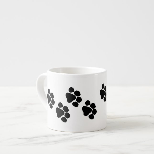 Tiertatzen-Drucke Espressotasse (Vorderseite Links)