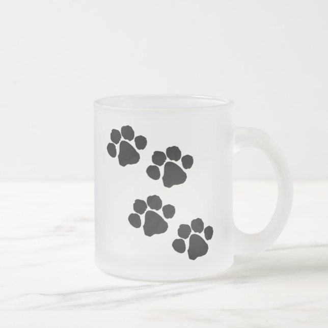 Tiertatzen-Drucke Mattglastasse (Rechts)