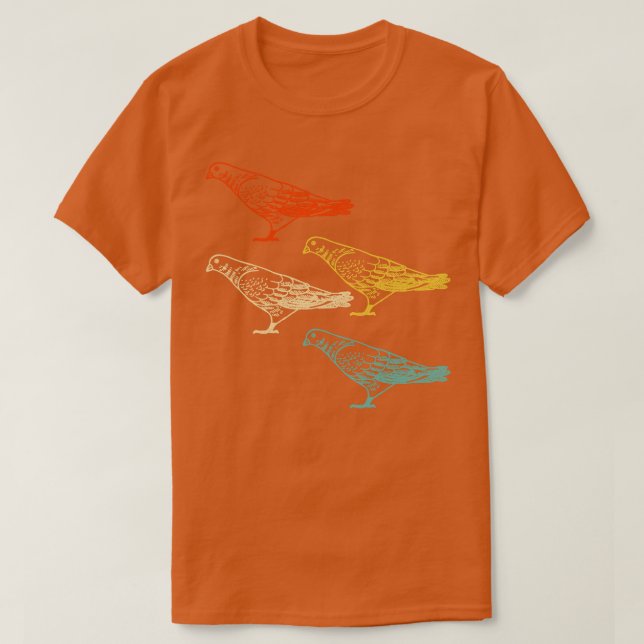 Tiertaube "Lover Bird Taube" T-Shirt (Design vorne)