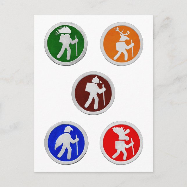 Tierwanderwege Postkarte (Vorderseite)