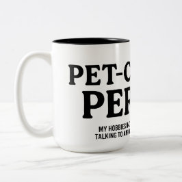 Tierzentrierte Person Zweifarbige Tasse