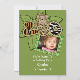 TierZoo-Geburtstagspartei Einladung