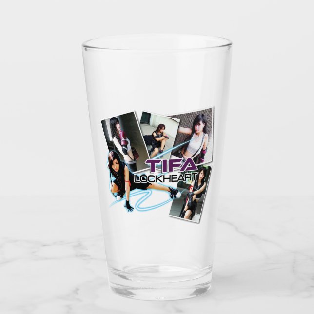 Tifa LockHeart Drinkware Glas (Vorderseite)
