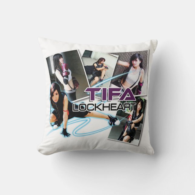 Tifa LockHeart Pillow Kissen (Vorderseite)