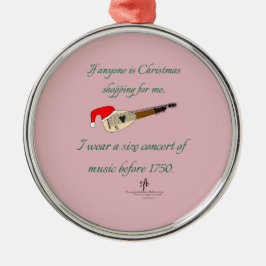 TIff Theorbo Weihnachts-Premiumrunde Ornament Aus Metall