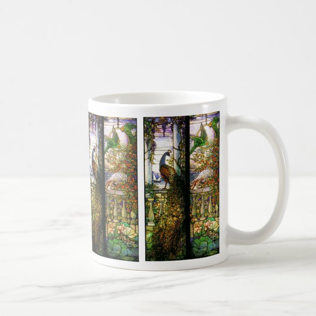 Tiffany beflecktes Glas-Natur-Tasse Kaffeetasse (Rechts)