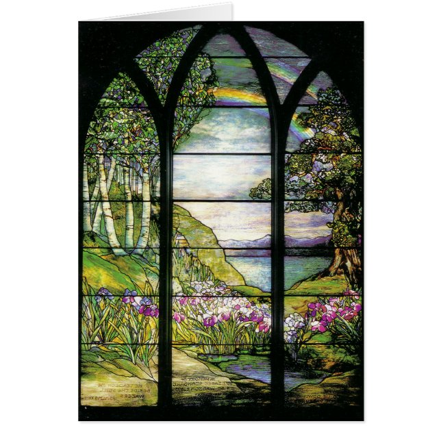 Tiffany-Buntglas-Karte (Vorne)