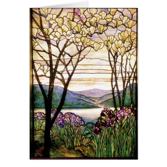 Tiffany-Buntglas-Karte Karte