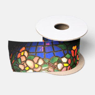 Tiffany Dogwood Stached Glass Satin Ribbon Satinband