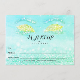 Tiffany Mint Glitzer Makeup Certificate Geschenk