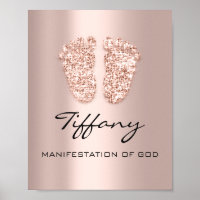 Tiffany Name bedeutet New Baby Feet Rose Geschenk