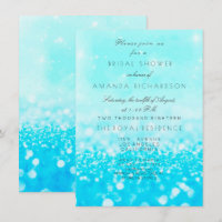 Tiffany Ocean Blue Aqua Glitzer Brautparty