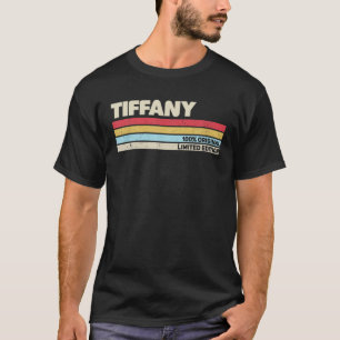 Tiffany Personalisiert Name Retro Vintag 70er 80er T-Shirt