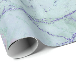 Tiffany Pink Aqua Sapphire Lila Abstrakter Marmor Geschenkpapier