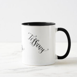 Tiffany répétant la tasse nommée de motif