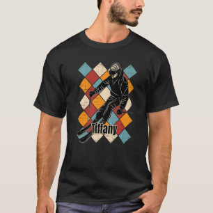 Tiffany Skipisten Vintager Skifahrername T-Shirt