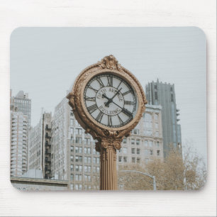Tiffany Street Clock in New York Mousepad