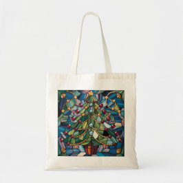 Tiffany-Style Stained Glass Christmas Tree Tragetasche